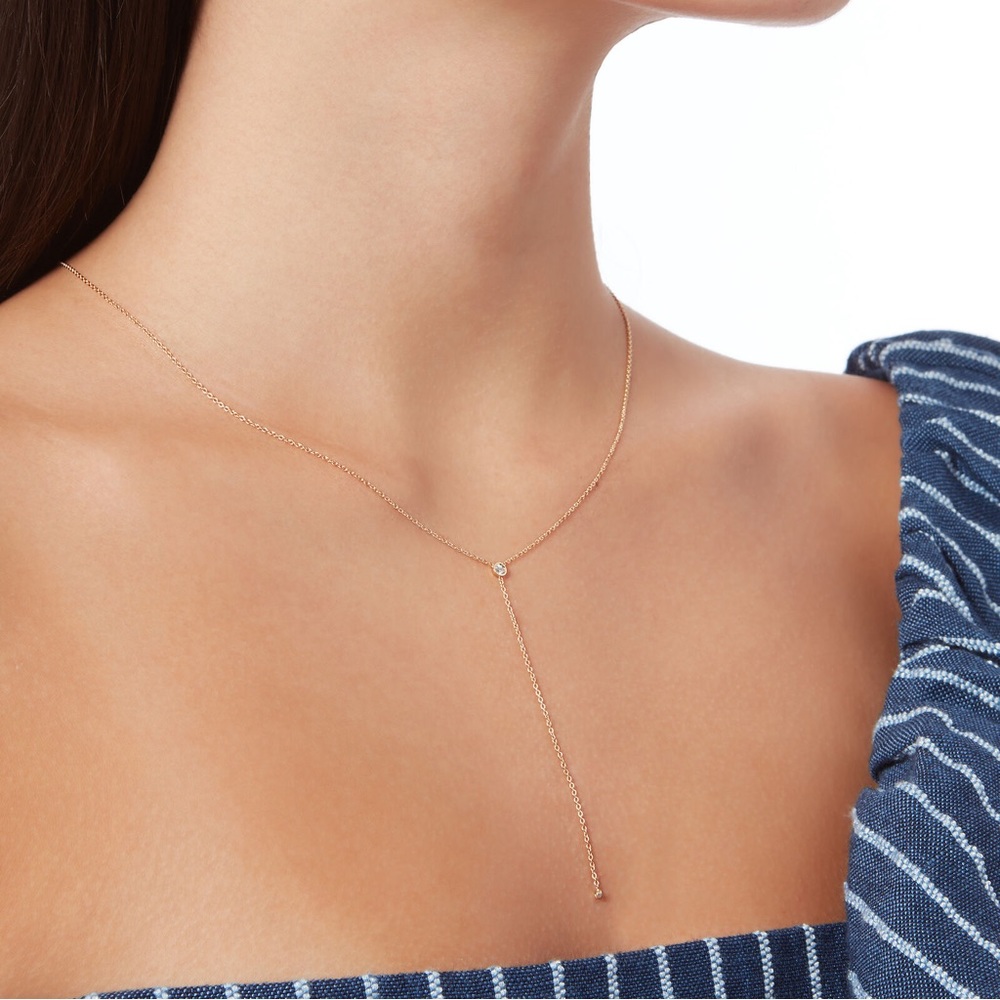 Ariel Gordon Diamond Lariat Necklace